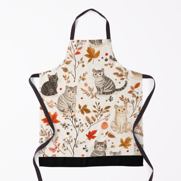 Item preview, Happy cats autumn pattern for cats and autumn lover designed and sold by SmileshareShop.