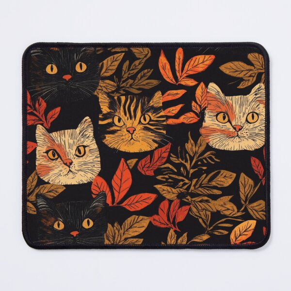 Item preview, Autumn cats pattern for cats and autumn lover designed and sold by SmileshareShop.