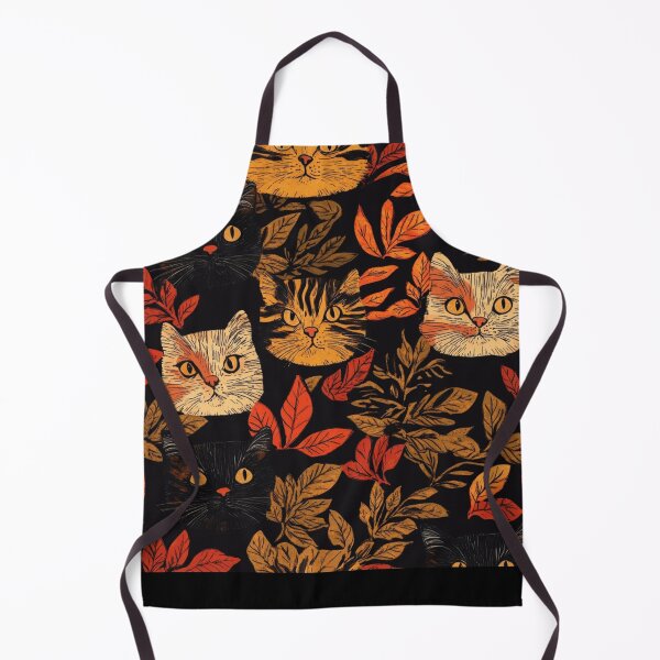 Item preview, Autumn cats pattern for cats and autumn lover designed and sold by SmileshareShop.