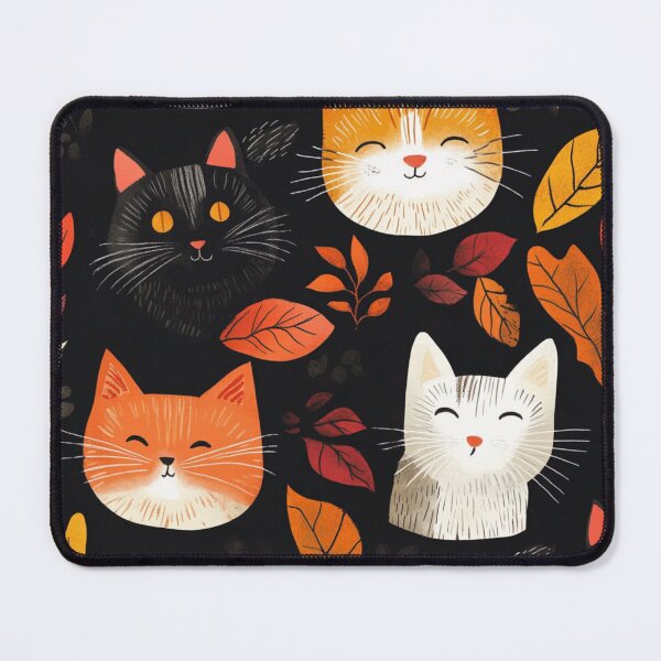 Item preview, Adorable cats pattern for cats and autumn lover designed and sold by SmileshareShop.