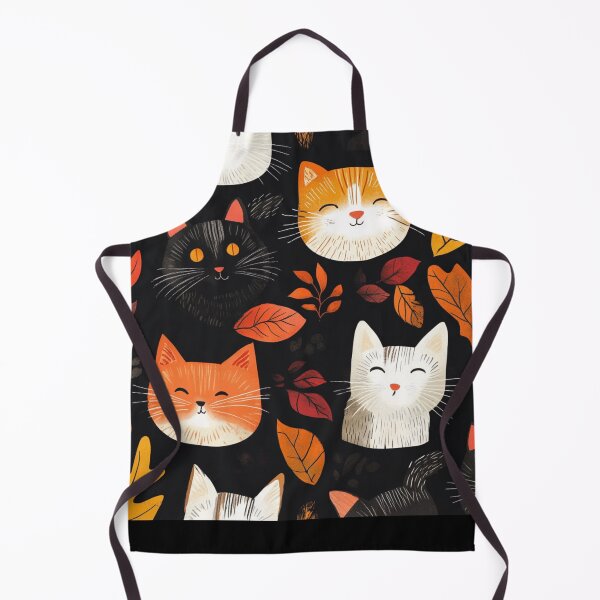 Item preview, Adorable cats pattern for cats and autumn lover designed and sold by SmileshareShop.