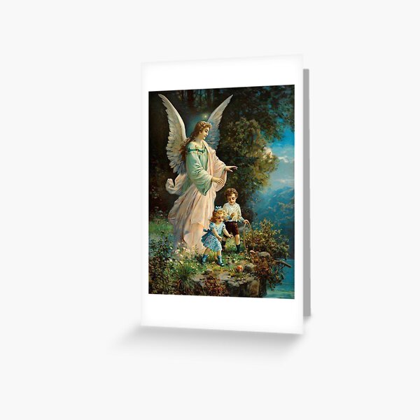 Item preview, Guardian Angel watching over Kids Nursery Gift designed and sold by tanabe.