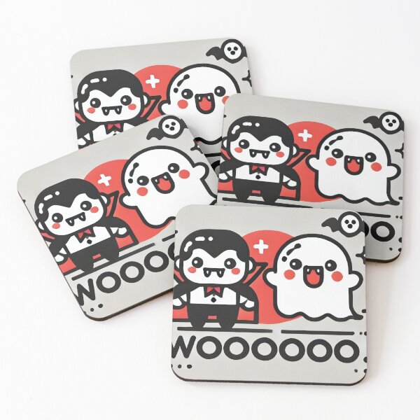 Item preview, Wooooo! - Dracula and Ghost Duo designed and sold by landletsy.