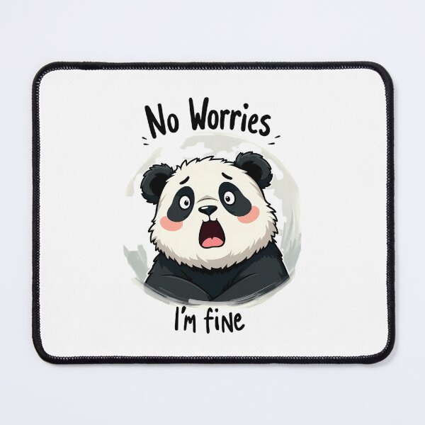 Item preview, Shocked Panda - No Worries - I'm Fine designed and sold by nbg2012.