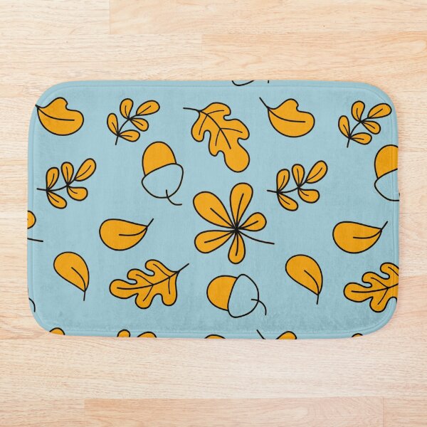 Item preview, fall leafs _ blue  designed and sold by Elhamdesign.