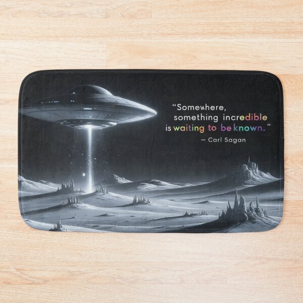 Item preview, “Somewhere, something incredible is waiting to be known.”  - Carl Sagan designed and sold by eXtraHumans.