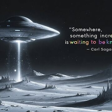 Artwork thumbnail, “Somewhere, something incredible is waiting to be known.” - Carl Sagan by eXtraHumans