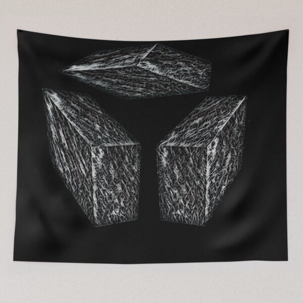 Item preview,  Minimalist 3D Monochrome Bricks Trio designed and sold by Dianne Mead.