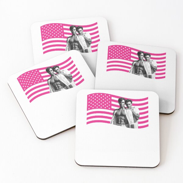 Item preview, Vintage Cooper Koch & Nicholas Alexander Chavez menendez Pink Flag designed and sold by hargisnamocho.