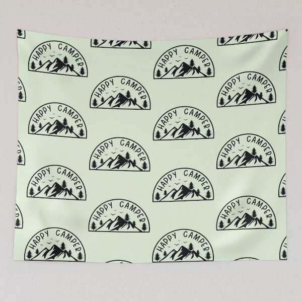 Item preview, Happy Camper designed and sold by NettiesWallArt.