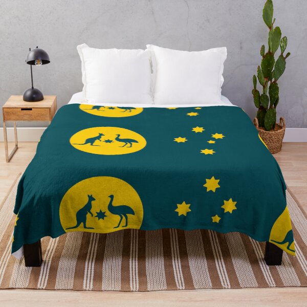 Item preview, Australian Sun-Crest Flag with Southern Cross designed and sold by Kangaroo Sun.