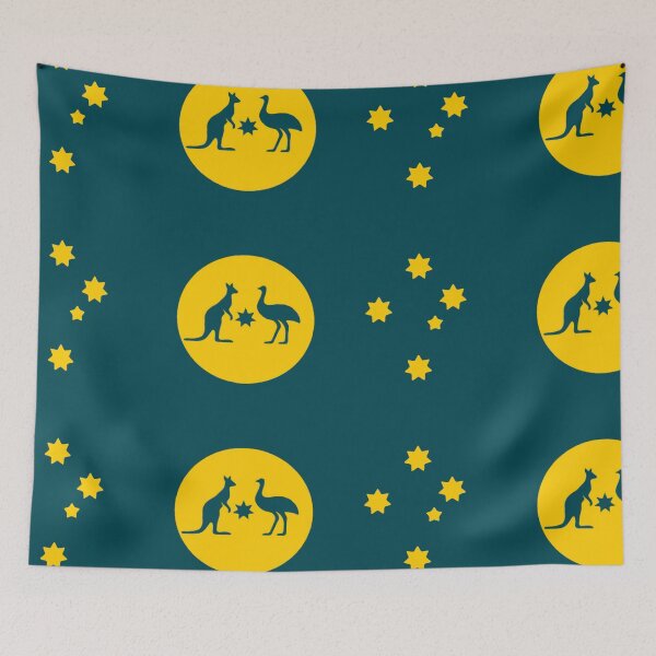 Item preview, Australian Sun-Crest Flag with Southern Cross  designed and sold by Kangaroo Sun.