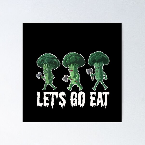 Item preview, Vamos a comer Broccoli Attack designed and sold by vaxiek.