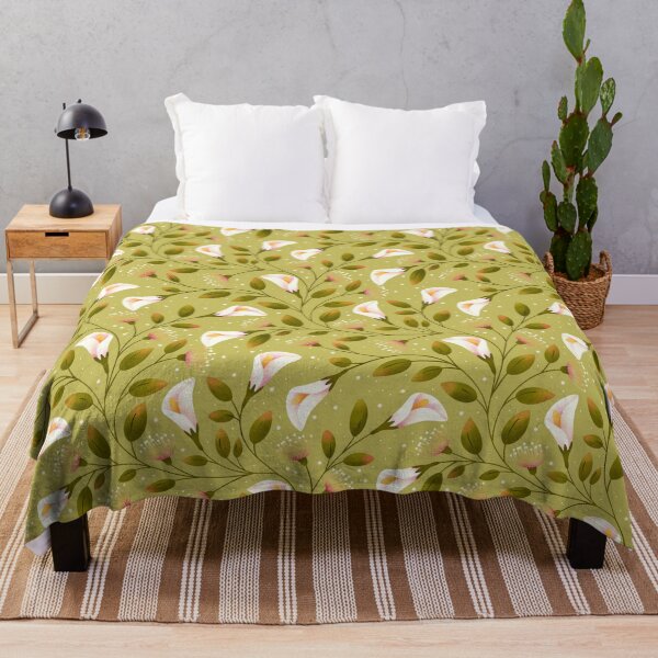 Item preview, Calla Lilies on Light green, seamless pattern designed and sold by BlueLela.