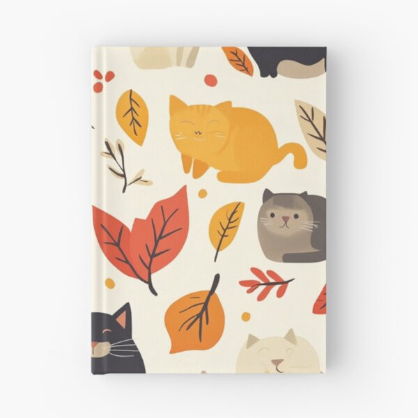 Item preview, Adorable cats pattern for cats and autumn lover designed and sold by SmileshareShop.