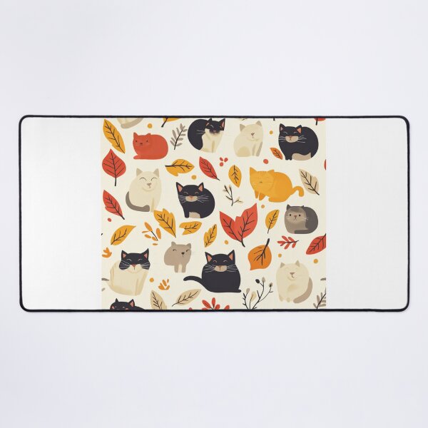 Item preview, Adorable cats pattern for cats and autumn lover designed and sold by SmileshareShop.