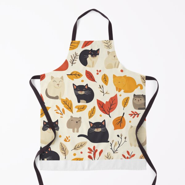 Item preview, Adorable cats pattern for cats and autumn lover designed and sold by SmileshareShop.