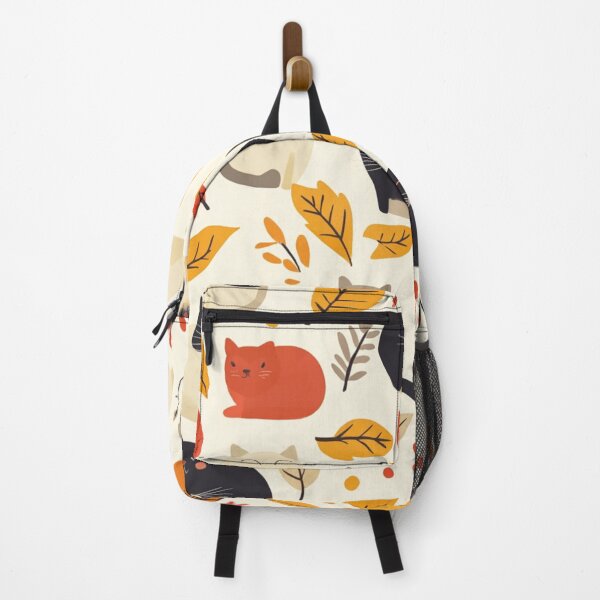 Item preview, Adorable cats pattern for cats and autumn lover designed and sold by SmileshareShop.