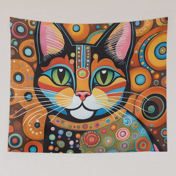 Item preview, Folk Art Kitten designed and sold by Colin Bentham.