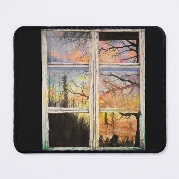 Item preview, Window with colorful sky and tree designed and sold by SlavaMira.