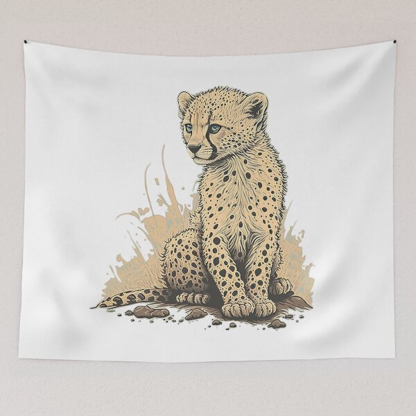 Item preview, Cheetah Spots in the Golden Grasslands designed and sold by WildlifeSafari.
