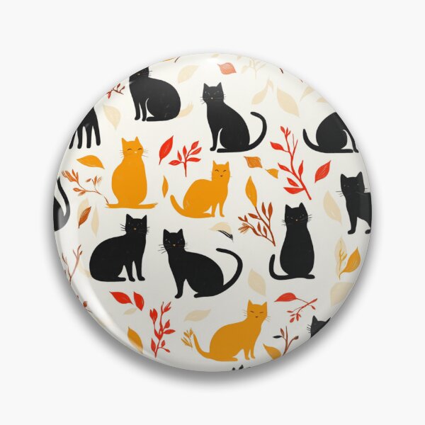 Item preview, Adorable cats pattern for cats and autumn lover designed and sold by SmileshareShop.