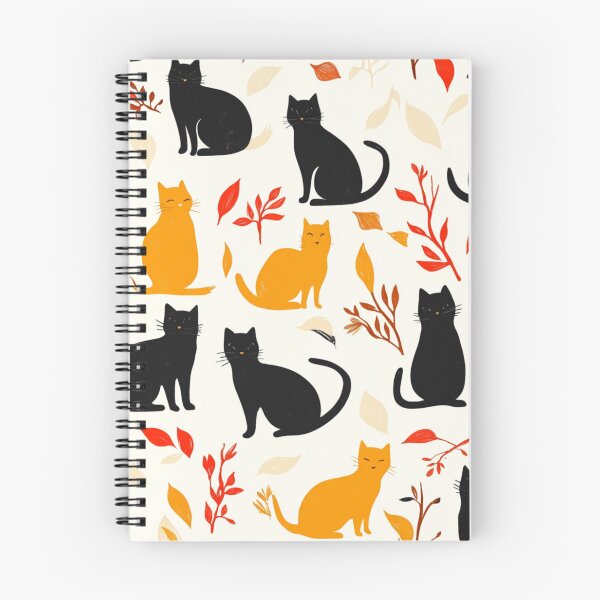 Item preview, Adorable cats pattern for cats and autumn lover designed and sold by SmileshareShop.