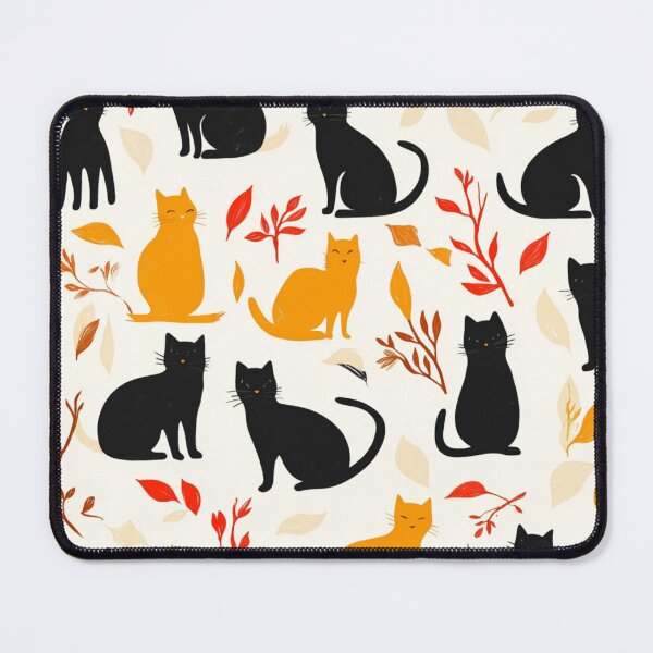 Item preview, Adorable cats pattern for cats and autumn lover designed and sold by SmileshareShop.