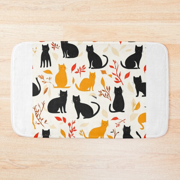 Item preview, Adorable cats pattern for cats and autumn lover designed and sold by SmileshareShop.