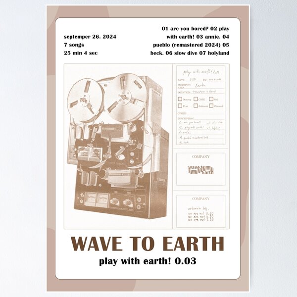 Item preview, wave to earth play with earth designed and sold by lafleur03.