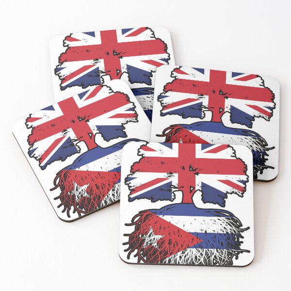 Item preview, Cuba Cuban British UK Tree Roots Flag designed and sold by FlagX.