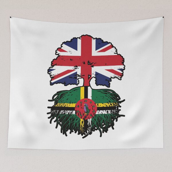 Item preview, Dominica Dominican British UK Tree Roots Flag designed and sold by FlagX.