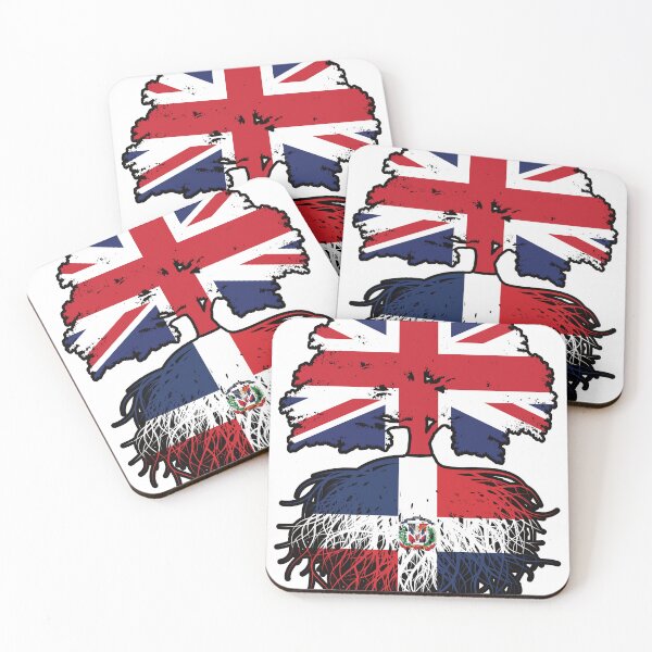 Item preview, Dominican Republic Dominican British UK Tree Roots Flag designed and sold by FlagX.