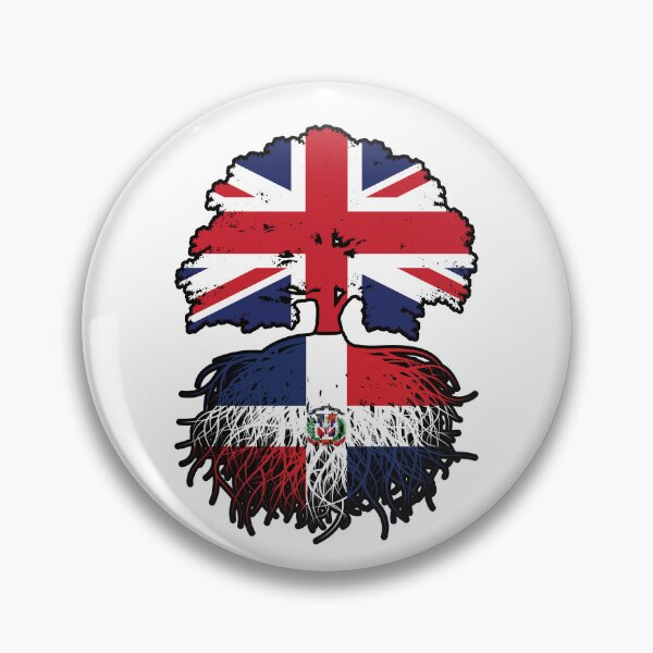 Item preview, Dominican Republic Dominican British UK Tree Roots Flag designed and sold by FlagX.