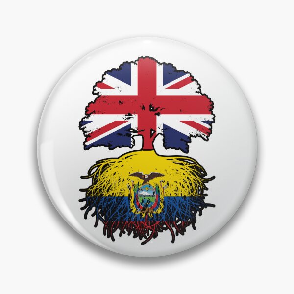 Item preview, Ecuador Ecuadorian British UK Tree Roots Flag designed and sold by FlagX.