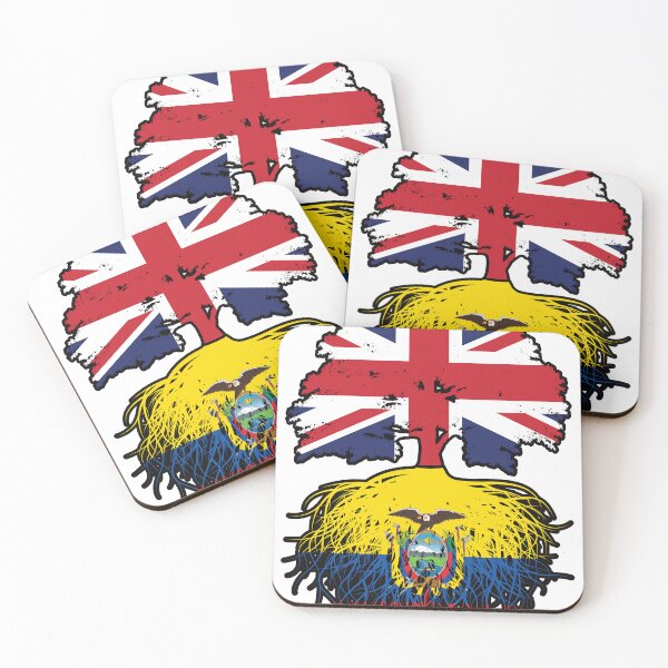 Item preview, Ecuador Ecuadorian British UK Tree Roots Flag designed and sold by FlagX.