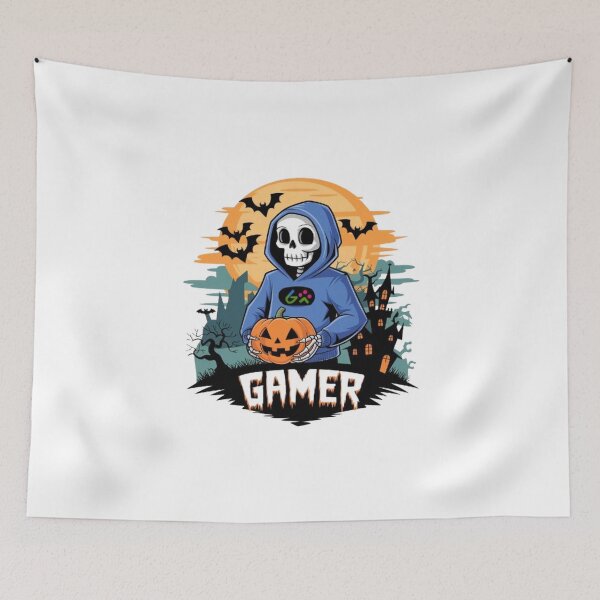 Item preview, Gamer in Disguise,Halloween Skeleton T-Shirt designed and sold by masteryStore.