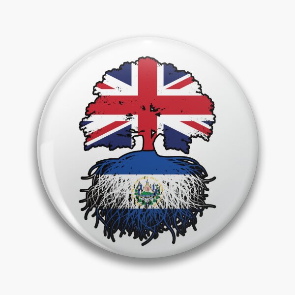 Item preview, El Salvador Salvadoran British UK Tree Roots Flag designed and sold by FlagX.