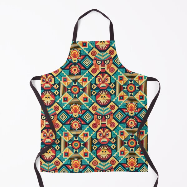Item preview, Tribal Geometric Mask Design with Vibrant Colors designed and sold by ArtLab-store.