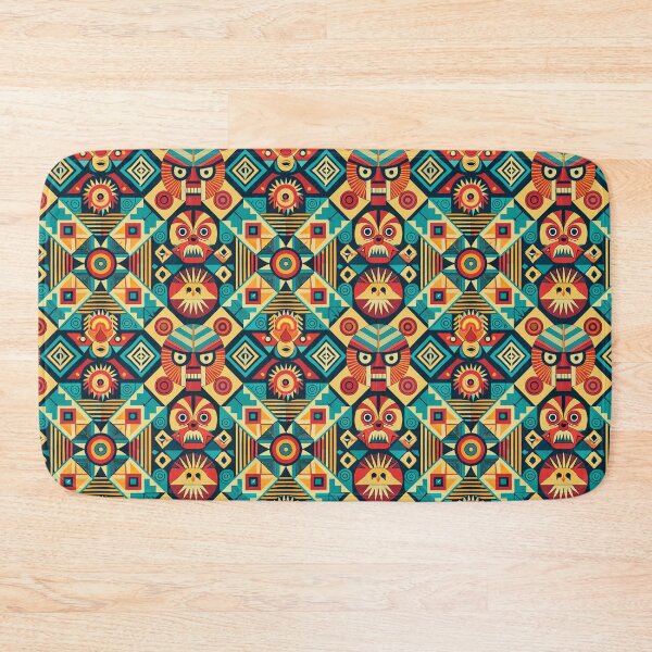 Item preview, Tribal Geometric Mask Design with Vibrant Colors designed and sold by ArtLab-store.