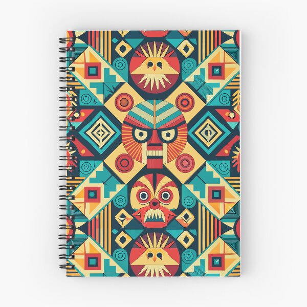 Item preview, Tribal Geometric Mask Design with Vibrant Colors designed and sold by ArtLab-store.