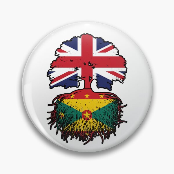 Item preview, Grenada Grenadian British UK Tree Roots Flag designed and sold by FlagX.