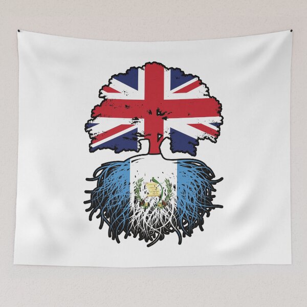 Item preview, Guatemala Guatemalan British UK Tree Roots Flag designed and sold by FlagX.