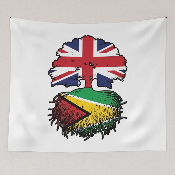 Item preview, Guyana Guyanese British UK Tree Roots Flag designed and sold by FlagX.