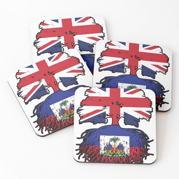 Item preview, Haiti Haitian British UK Tree Roots Flag designed and sold by FlagX.