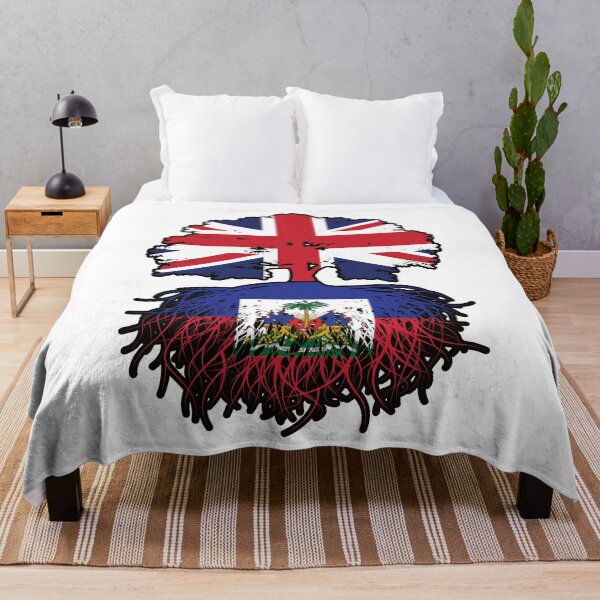 Item preview, Haiti Haitian British UK Tree Roots Flag designed and sold by FlagX.