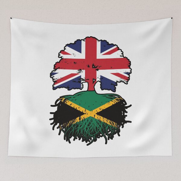 Item preview, Jamaica Jamaican British UK Tree Roots Flag designed and sold by FlagX.