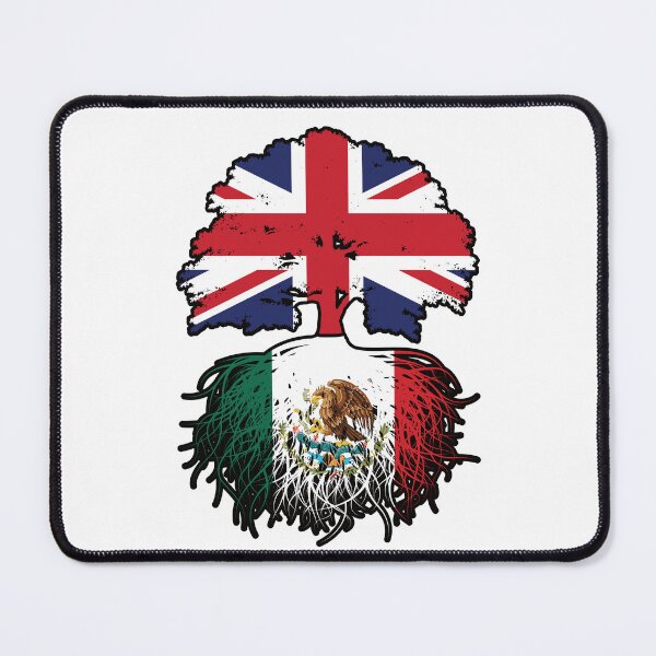 Item preview, Mexico Mexican British UK Tree Roots Flag designed and sold by FlagX.