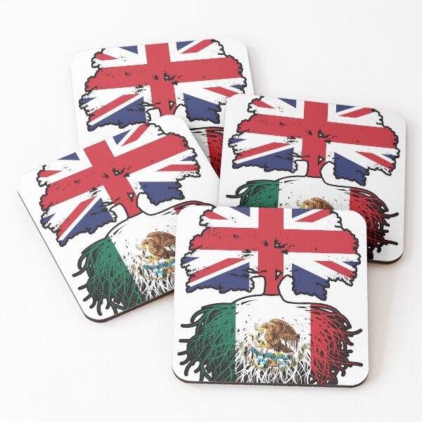 Item preview, Mexico Mexican British UK Tree Roots Flag designed and sold by FlagX.