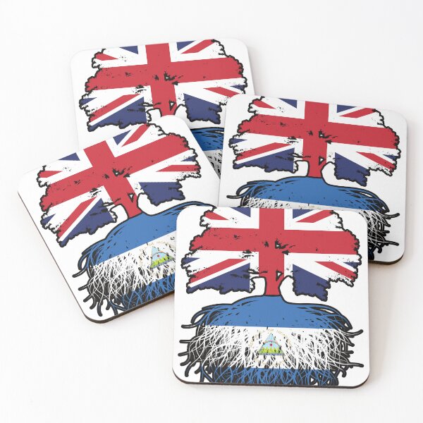 Item preview, Nicaragua Nicaraguan British UK Tree Roots Flag designed and sold by FlagX.